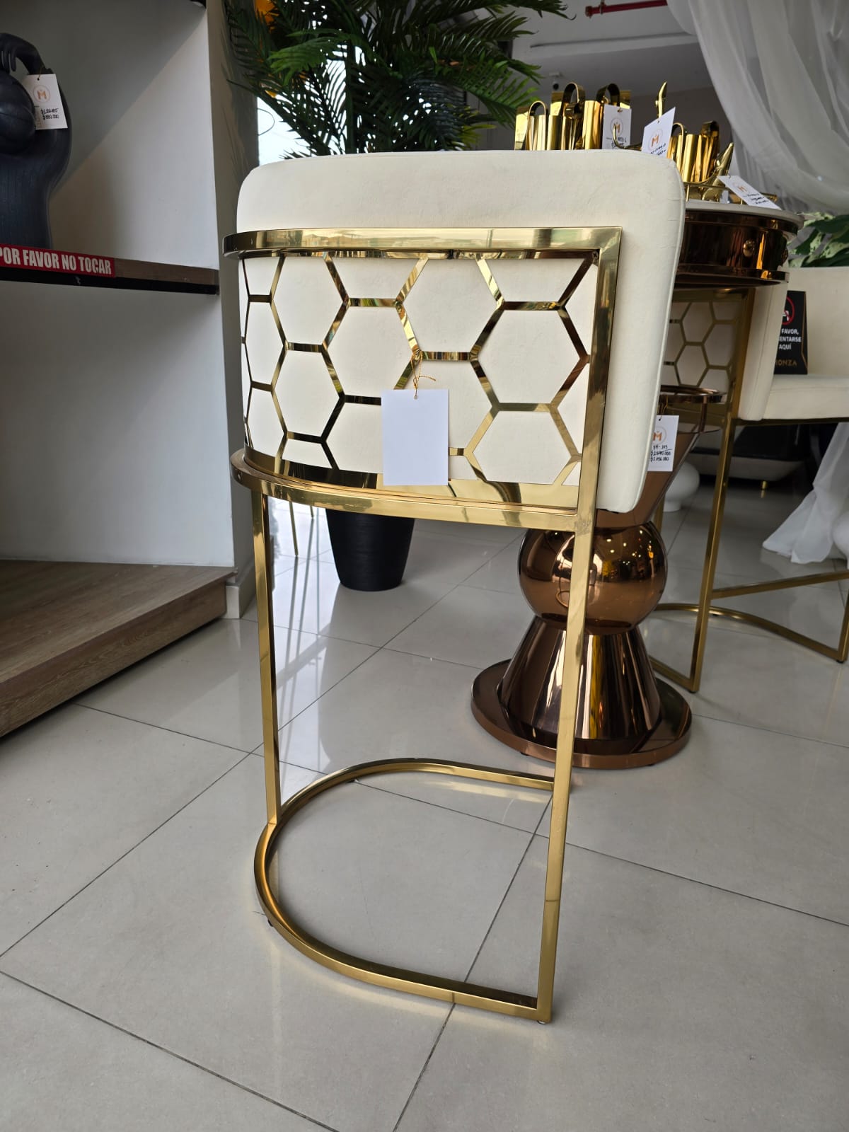 Silla de barra de lujo importada