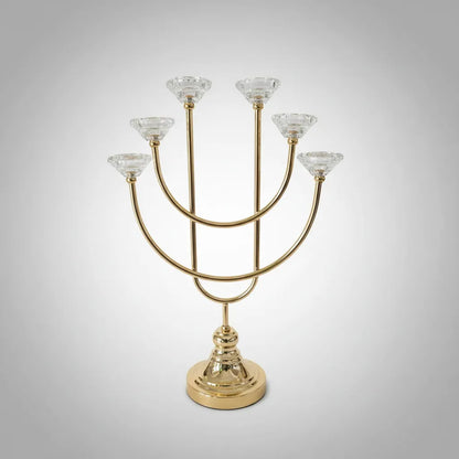 Candelabro Dorado 6 Brazos 50cmx34cm lujo