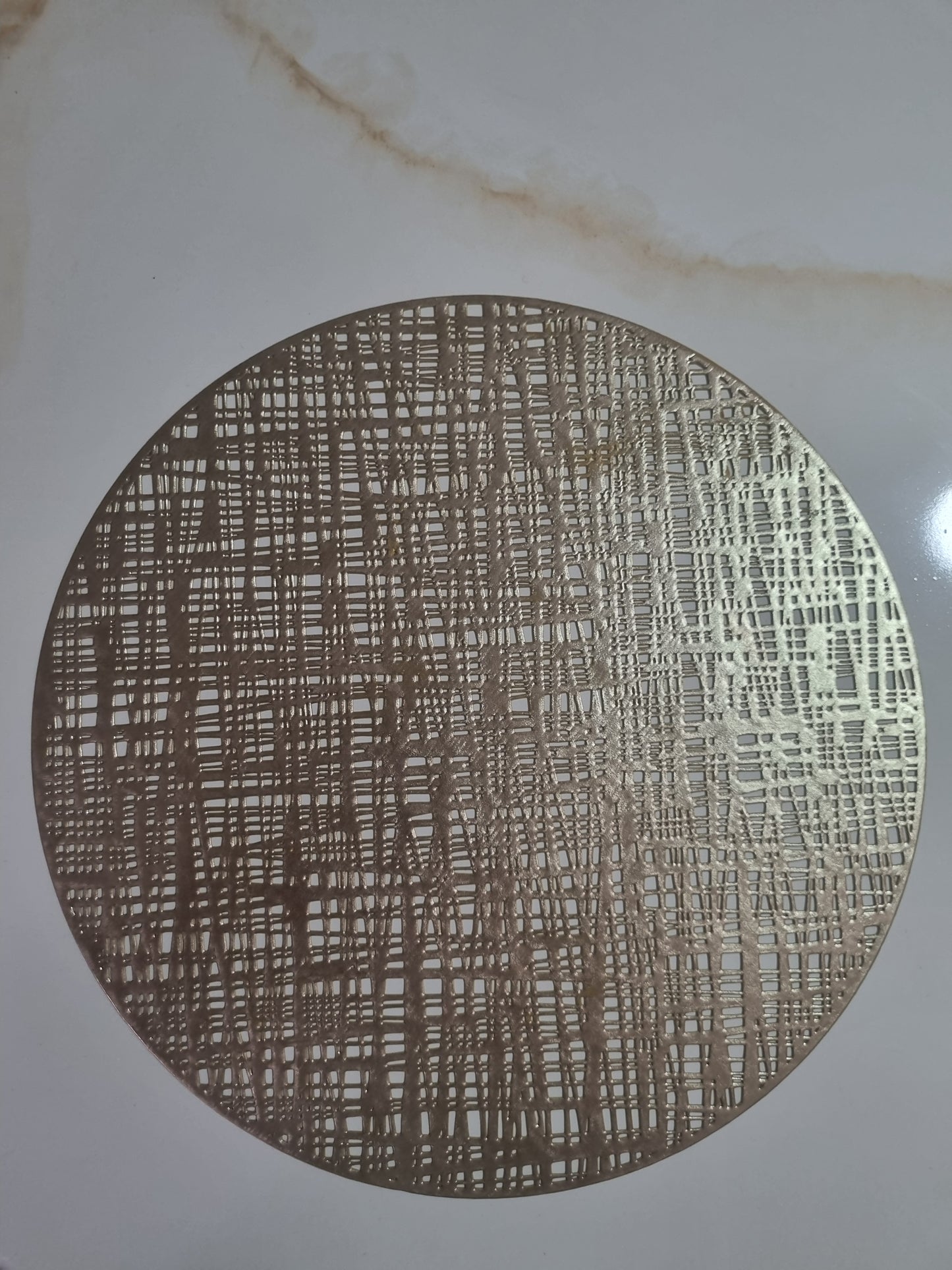 Individual 2 pvc dorado x 4 unidades